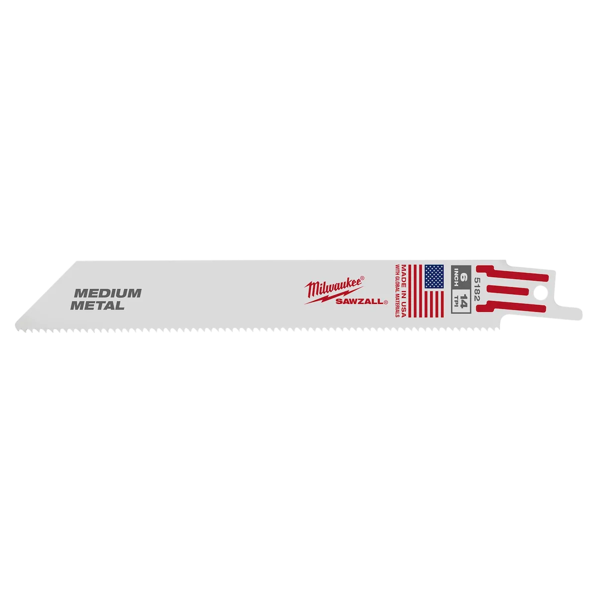 6" 14 TPI Thin Kerf SAWZALL® Blades (50 Pk)