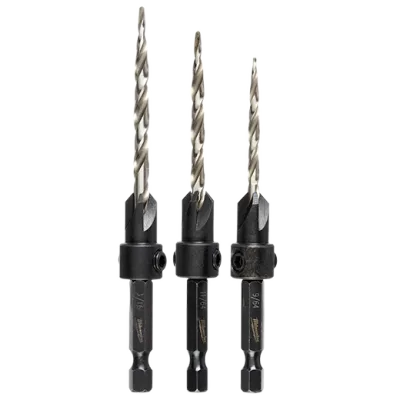 (3PC) Steel Countersink Set #6/#8/#10