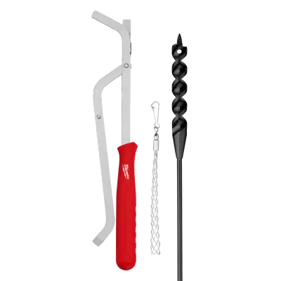 (3PC) 9/16” x 54" Flexible Cable Auger Bit Set