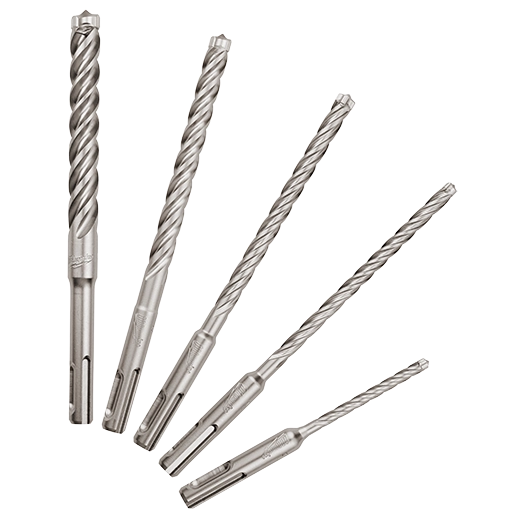 (5PC) KIT MX4™ 4-Cutter SDS Plus Rotary Hammer Drill Bits