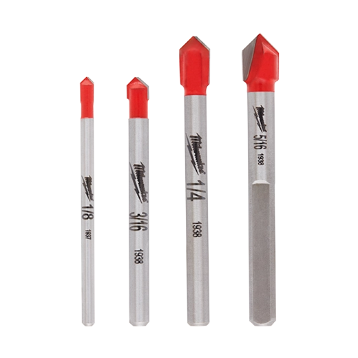 4PC Ceramic Tile & Glass Bit Set