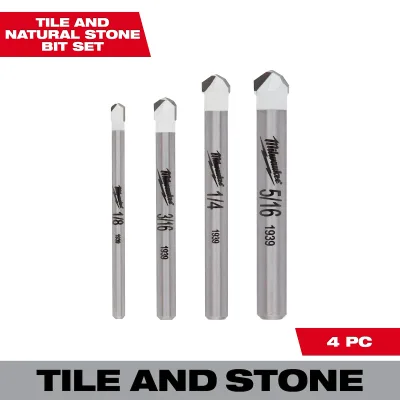 4 PC Granite & Stone Bit Set