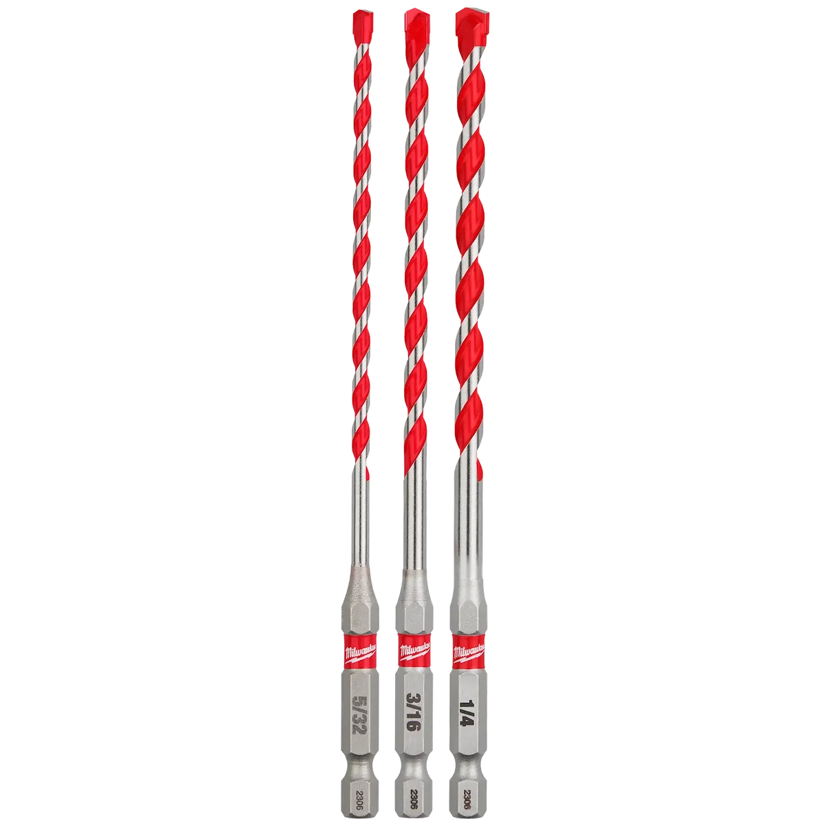 (3PC) SHOCKWAVE Impact Duty™ Carbide Hammer Drill Bit Set