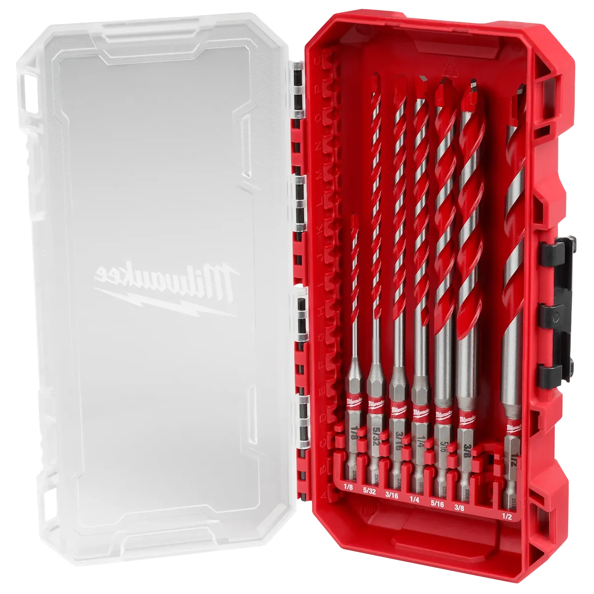 (7PC) Large SHOCKWAVE™ Carbide Hammer Drill Bit Kit