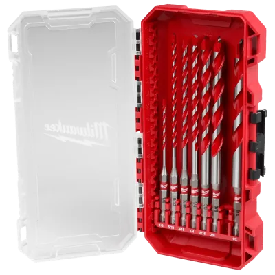 (7PC) Large SHOCKWAVE™ Carbide Hammer Drill Bit Kit