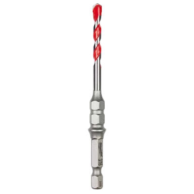 3/16" x 2" x 4" SHOCKWAVE Impact Duty™ Carbide Hammer Drill Bit w/ Hex Collar