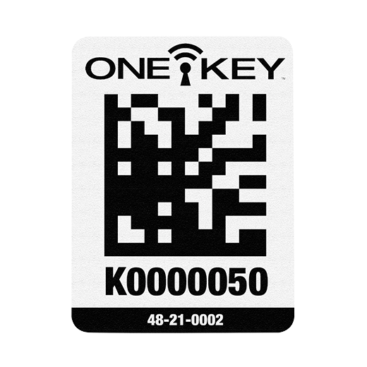 ONE-KEY Asset ID Tag – Lg. Plastic Surface