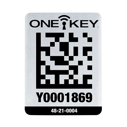 ONE-KEY Asset ID Tag – Lg. Metal Surface