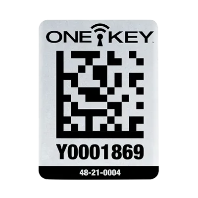 ONE-KEY Asset ID Tag – Lg. Metal Surface