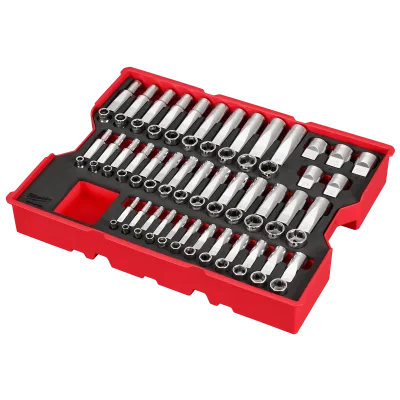 77 pc. 1/4”, 3/8”, & 1/2” Drive Metric Socket Set
