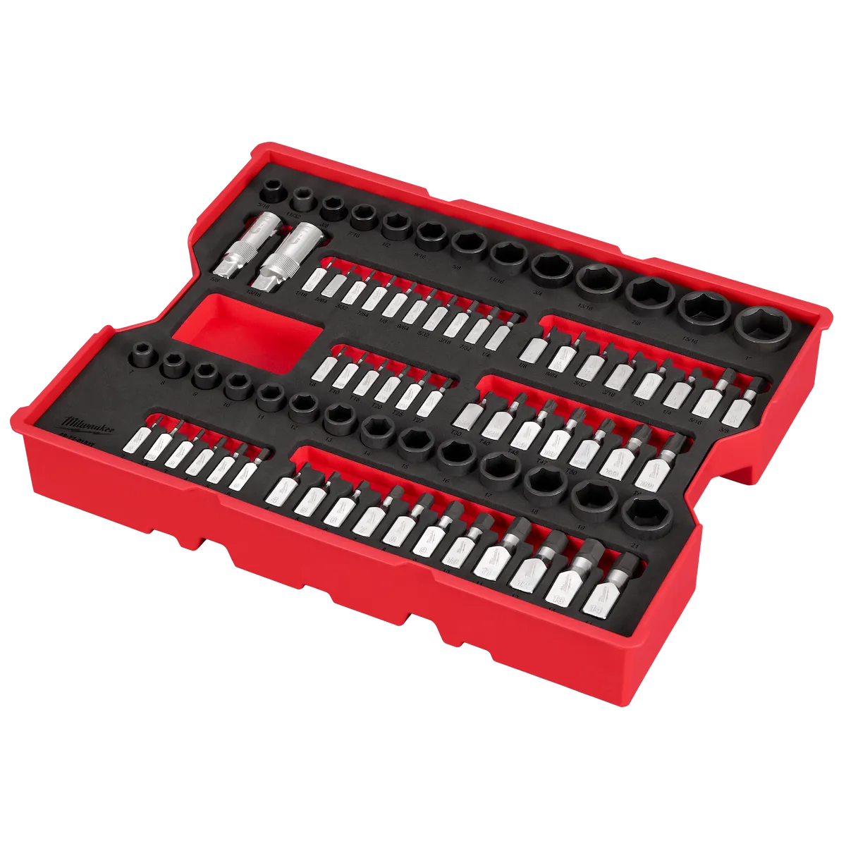 77 pc. 1/4” & 3/8” Drive Metric, SAE, & Torx® Socket Set with Tray for PACKOUT™ Drawers