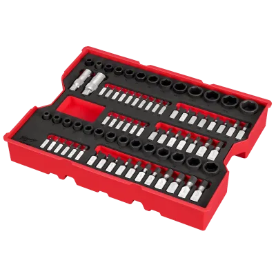 77 pc. 1/4” & 3/8” Drive Metric, SAE, & Torx® Socket Set with Tray for PACKOUT™ Drawers