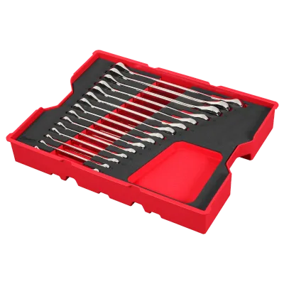 15PC. Metric Ratcheting Combination Wrench Set