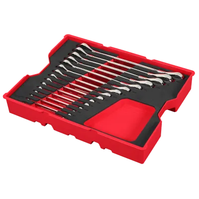 15PC. SAE Ratcheting Combination Wrench Set