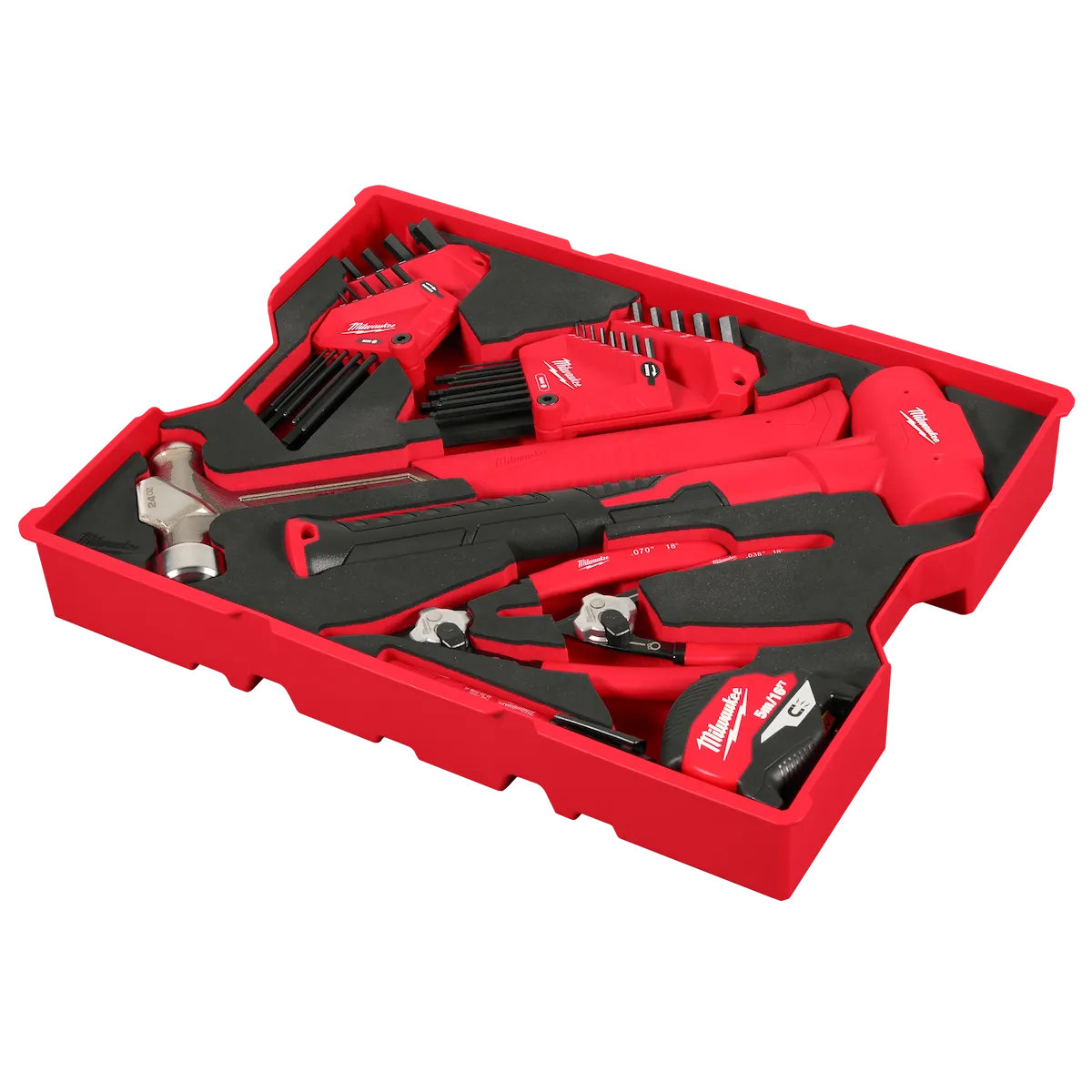 28PC. Hex Key & Hammer Set with Tray for PACKOUT™ Drawers