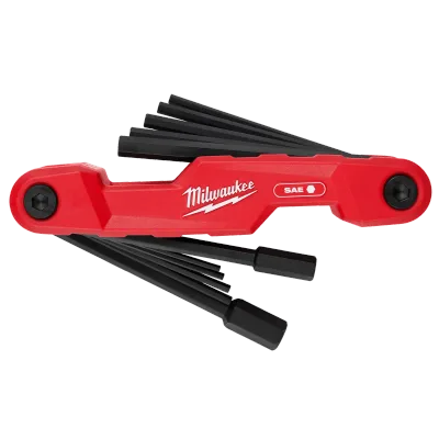 11-Key Electrician's Folding Hex Key Set - SAE