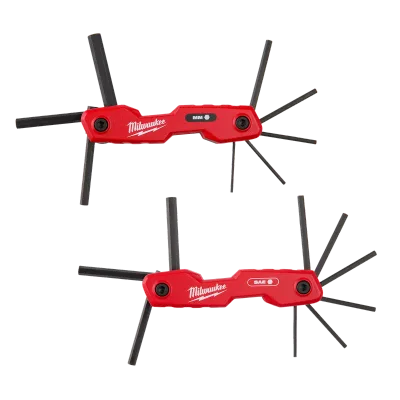 (17PC) SAE/Metric Folding Hex Key Set