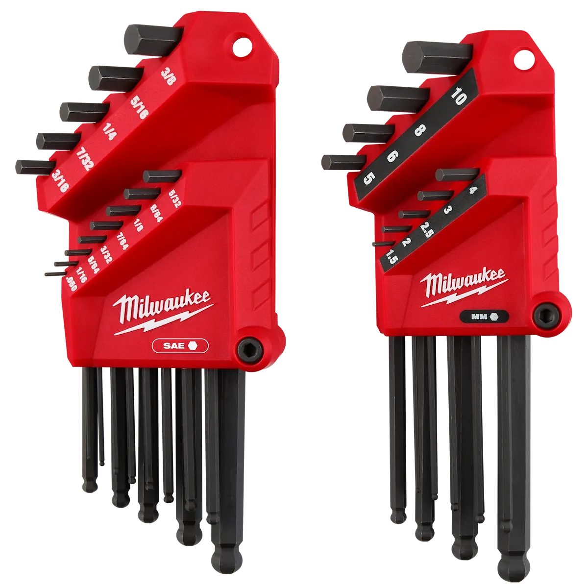 (2PC) SAE/Metric 22-Key L-Style Hex Key Set