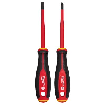 (2PC) 1000V Insulated Slim Tip Screwdriver Set