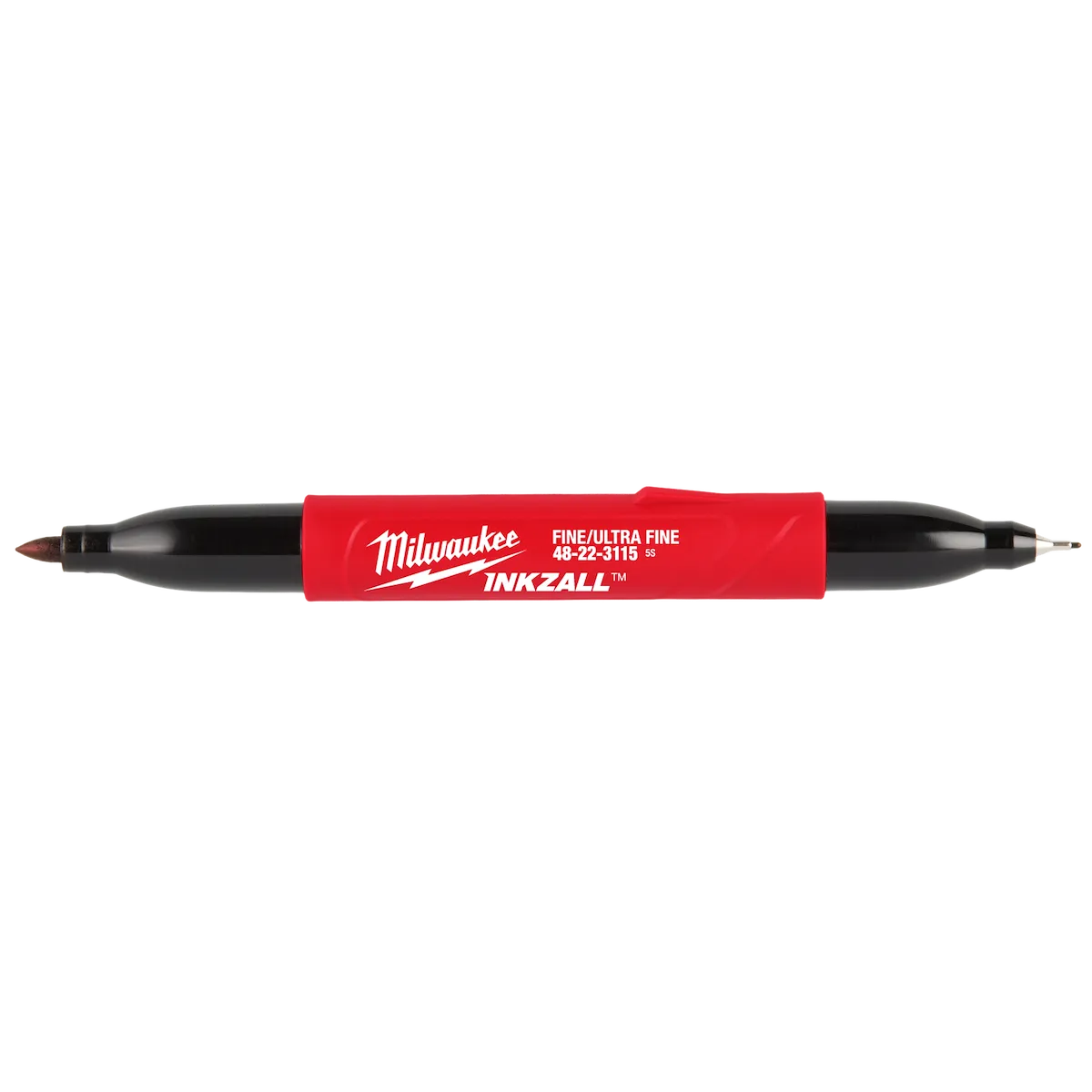 INKZALL™ Double Sided Black Jobsite Marker – Ultra Fine & Fine Point