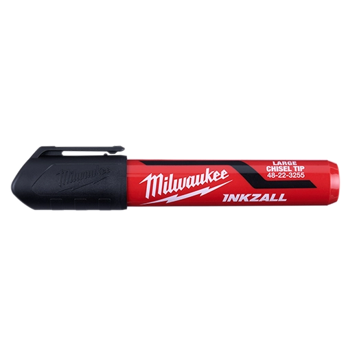 (3PC) INKZALL™ Chisel Tip Black Marker