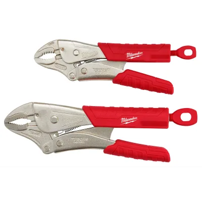 2PC TORQUE LOCK Curved Jaw Locking Pliers Set