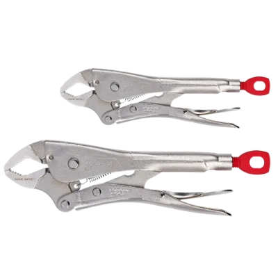2 Piece 7" & 10" Curved Jaw Locking Pliers with Maxbite