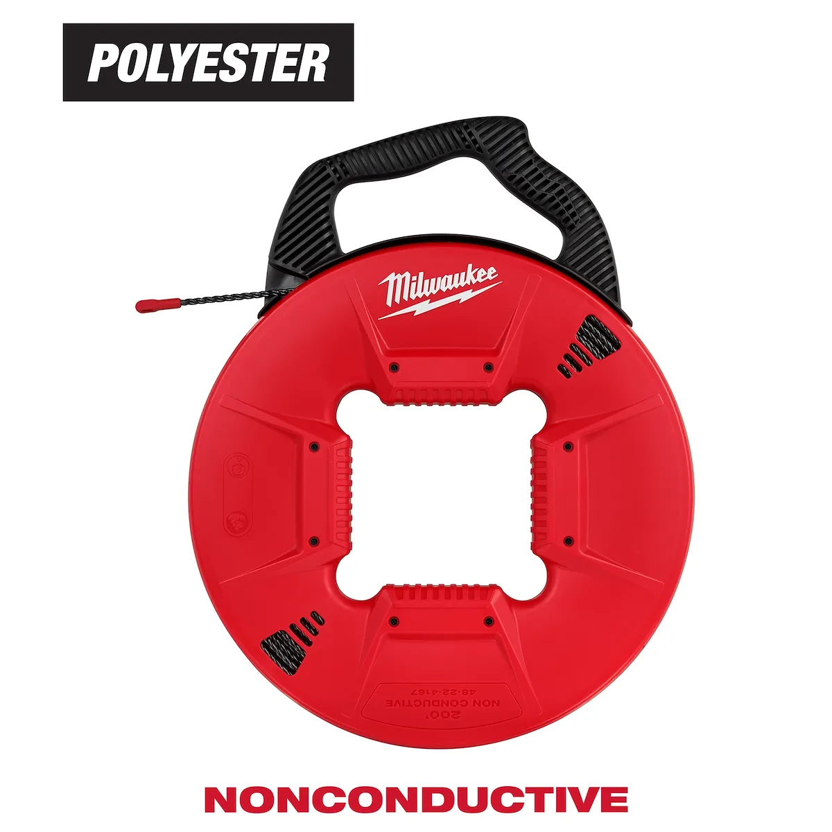 200' Polyester Fish Tape w/Non-Conductive Tip