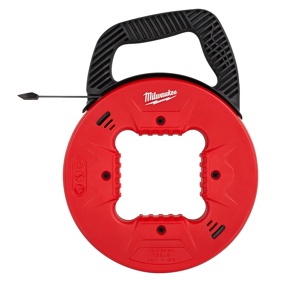 Milwaukee Tool 25' 1/4" Steel Fish Tape w/Low Profile Tip 48-22-4181