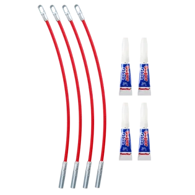 4PK Polyester Fish Tape Replacement Flexible Metal Leader