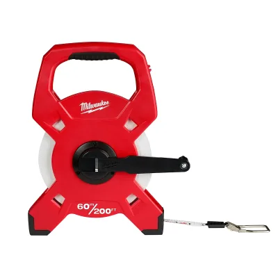 60M/200' Fiberglass Open Reel Long Tape Measure