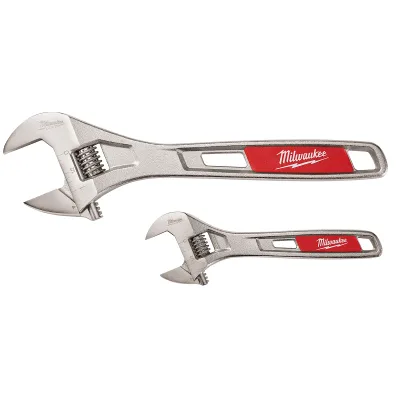 2 PC. Adjustable Wrench SET 6" & 10"