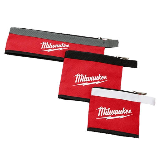 3PC Multi-Size Tool & Accessory Zipper Pouches
