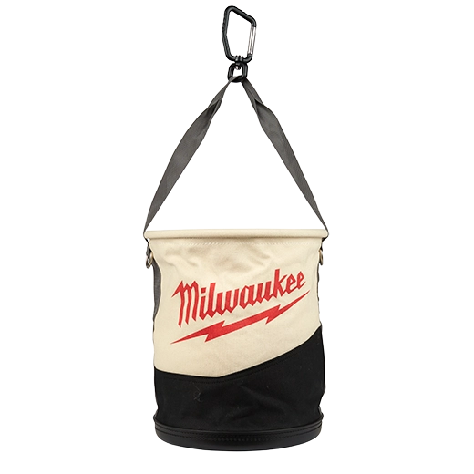 Canvas Utility Bucket Tool Bag w/Pockets
