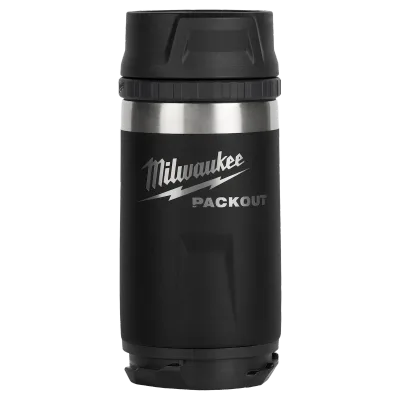 12OZ Black PACKOUT™ Insulated Bottle w/ Sip Lid