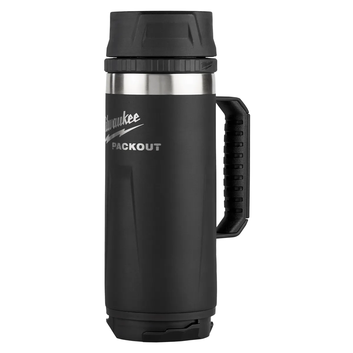 18OZ Black PACKOUT™ Insulated Mug with Sip Lid