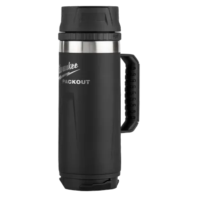 18OZ Black PACKOUT™ Insulated Mug with Sip Lid