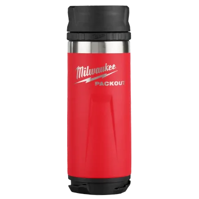 18OZ Red PACKOUT™ Insulated Bottle with Sip Lid