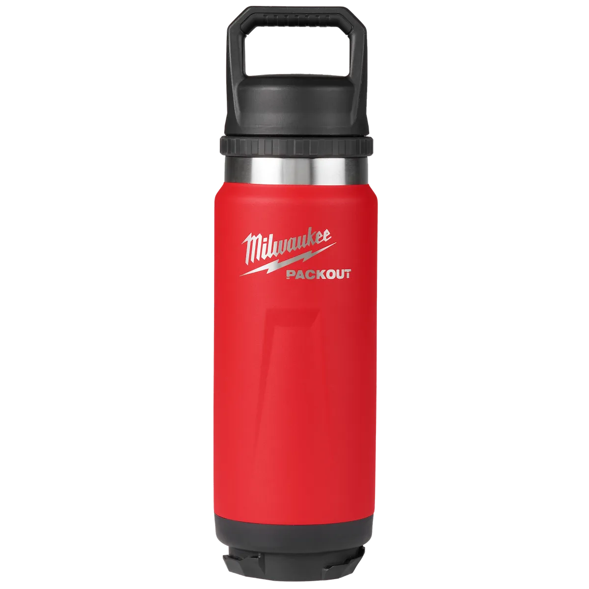 24OZ Red PACKOUT™ Insulated Bottle with Chug Lid
