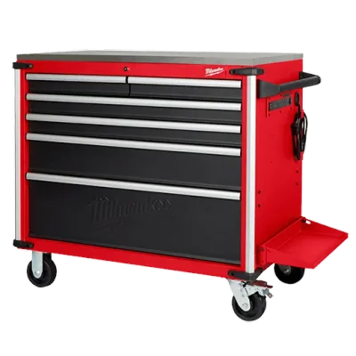 6-Drawer Mobile Work Station w/ Stainless Steel Top