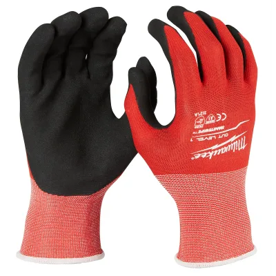 Milwaukee Tool Cut Level 1 Nitrile Dipped Gloves 48-22-8900