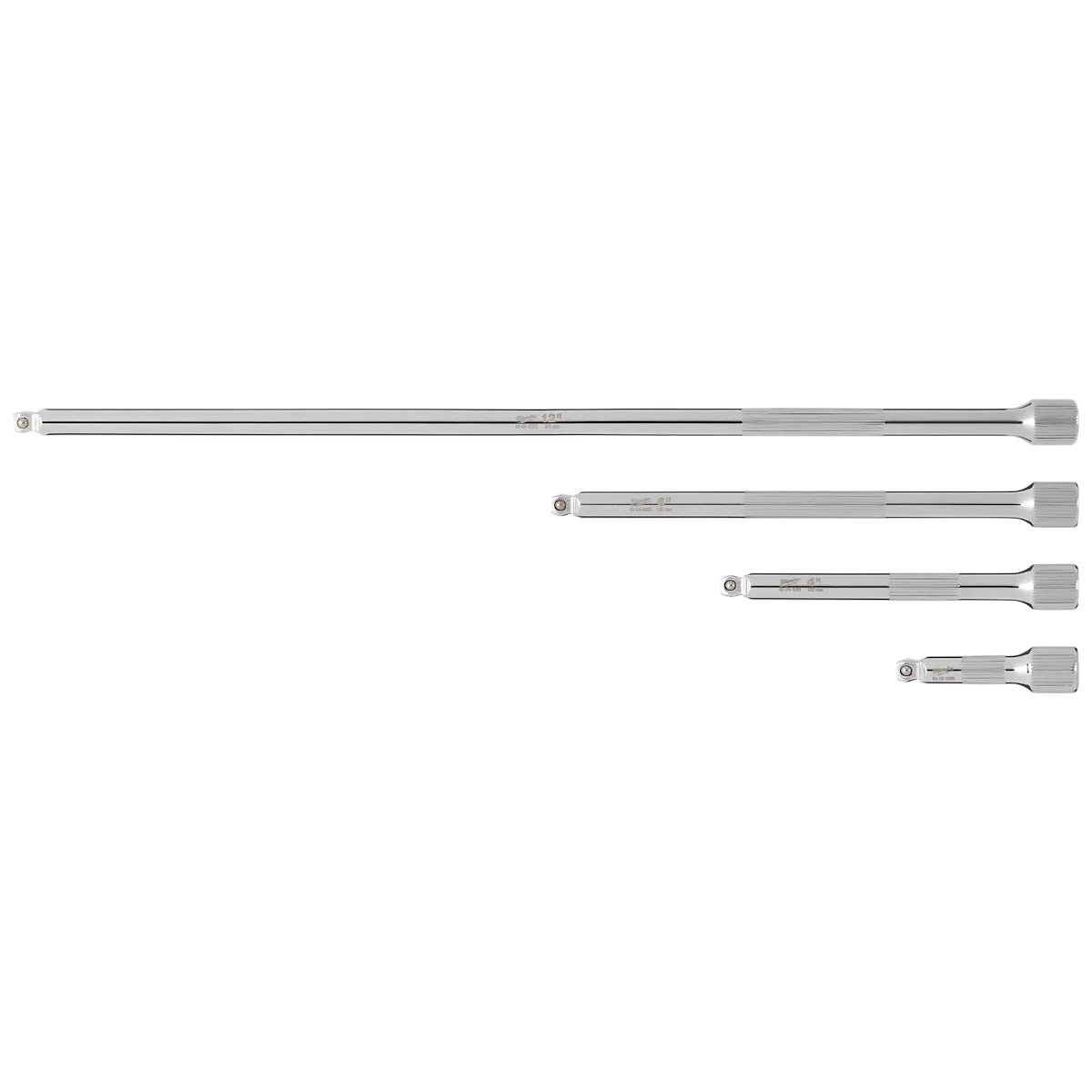 (4PC) 1/4” Drive Wobble Extension Set