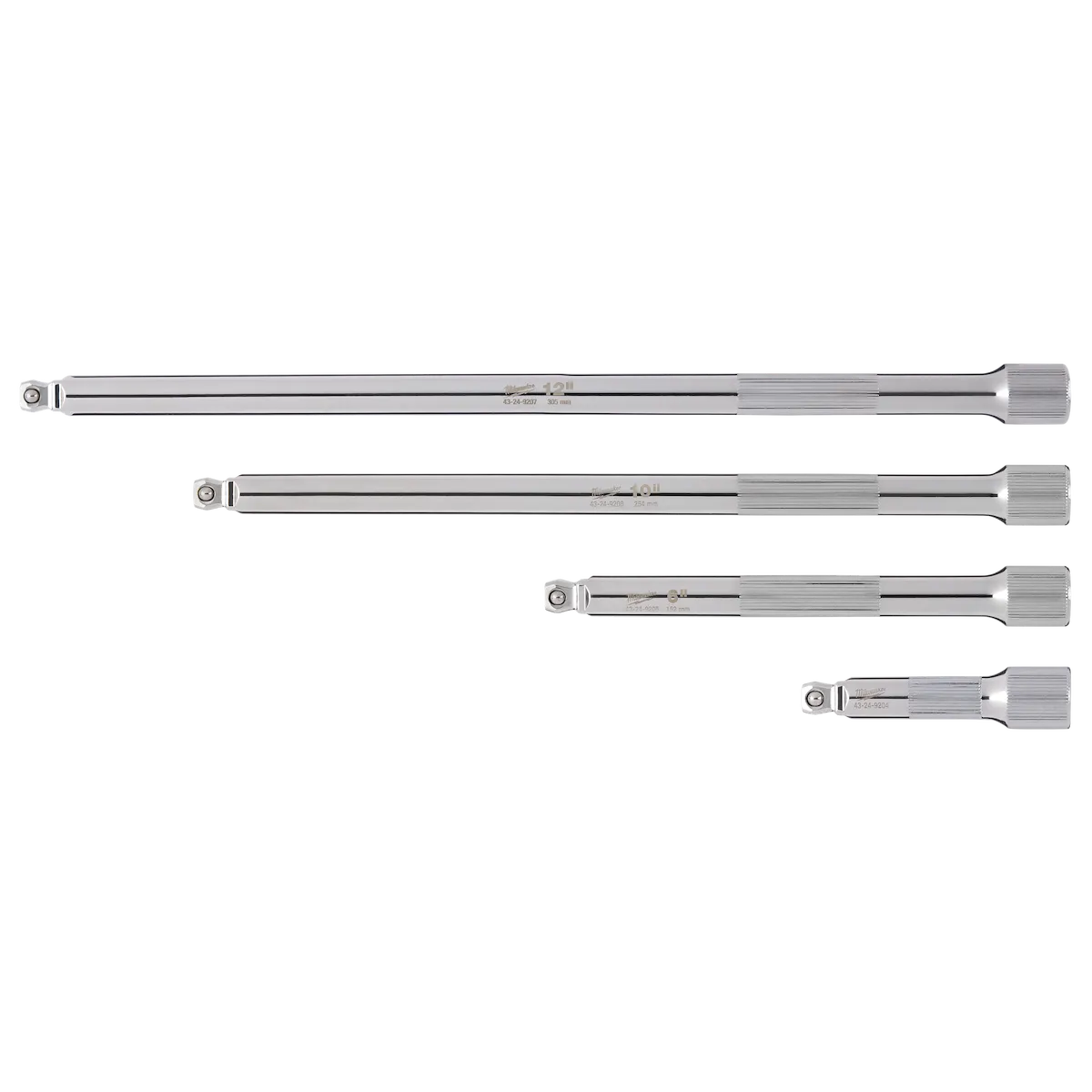 (4PC) 3/8” Drive Wobble Extension Set