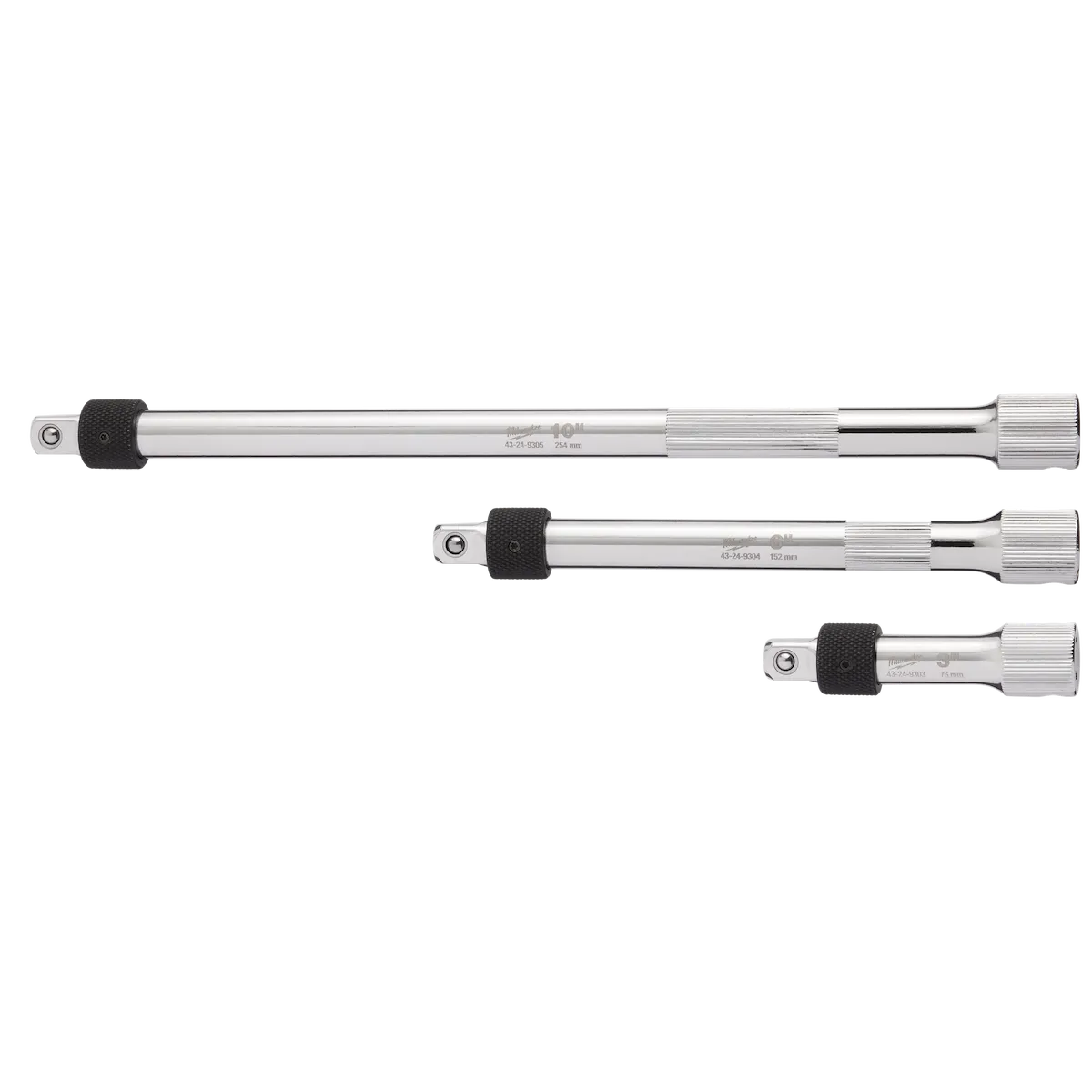 (3PC) 3/8” Drive Locking Extension Set