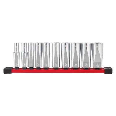 SAE 3/8" Drive 10PC Deep Well Socket Set