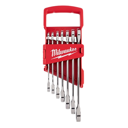7PC SAE Ratchet Combination Mechanic Wrench Set