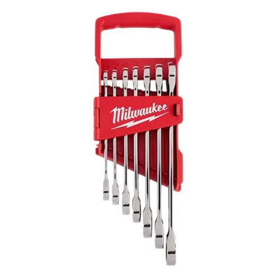 7PC SAE Ratchet Combination Mechanic Wrench Set