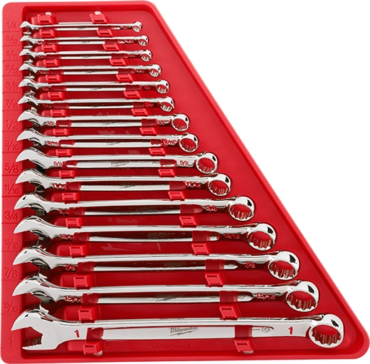 15PC Combination Mechanic Wrench Set - SAE