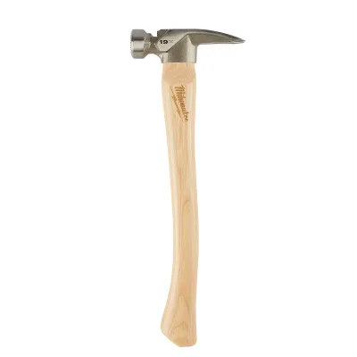 19OZ Milled Face Hickory Handle Framing Hammer