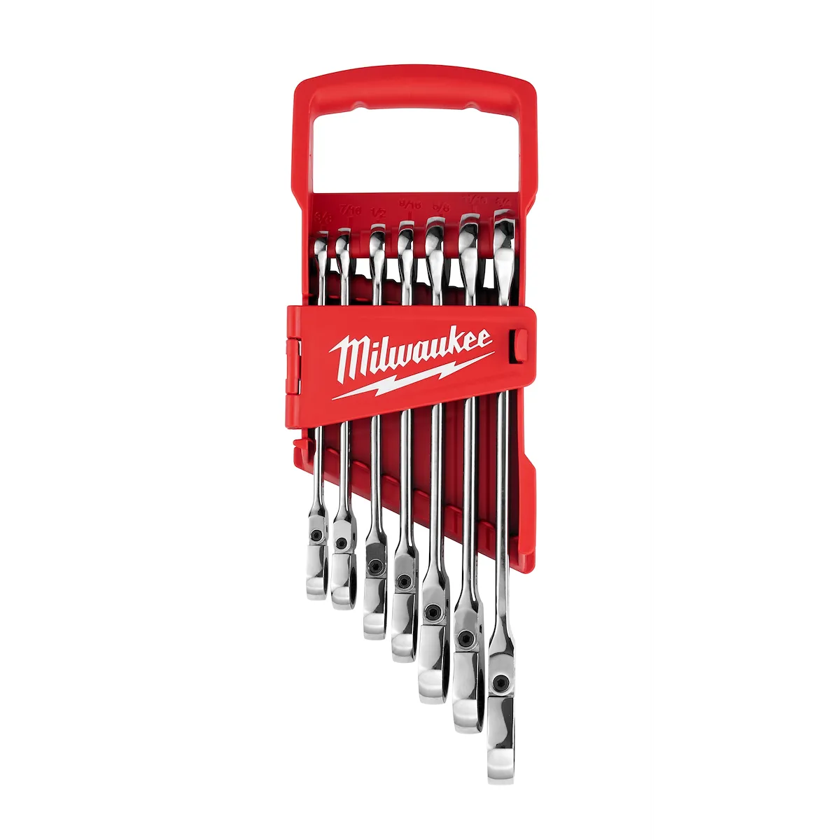(7PC) SAE Flex Head Ratcheting Combination Wrench